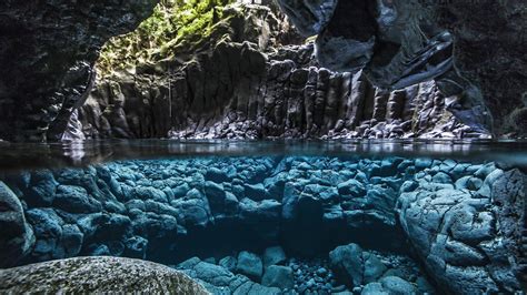 grotte piscina acqua limpida cristallo subacqueo giungla galleria hd sfondo del desktop ...