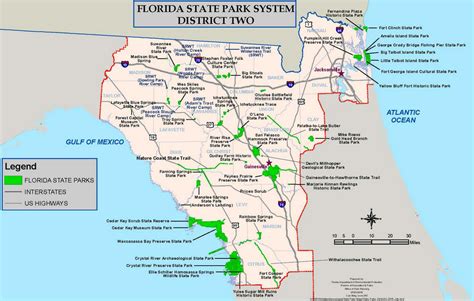 In-House Graphics-State-Parks-Map-All-Districts | Florida Department of ...