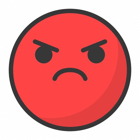 Angry, emoji, emoticon, mad icon - Download on Iconfinder