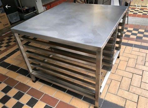 Stainless Steel Table with tray racks, TV & Home Appliances, Kitchen ...