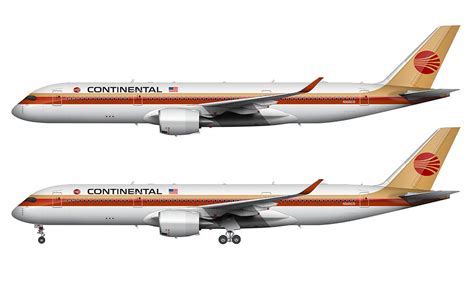 A visual history of the Continental Airlines livery – Norebbo