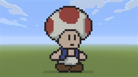 Minecraft Pixel Art - Toad | Minecraft pixel art, Pixel art, Art