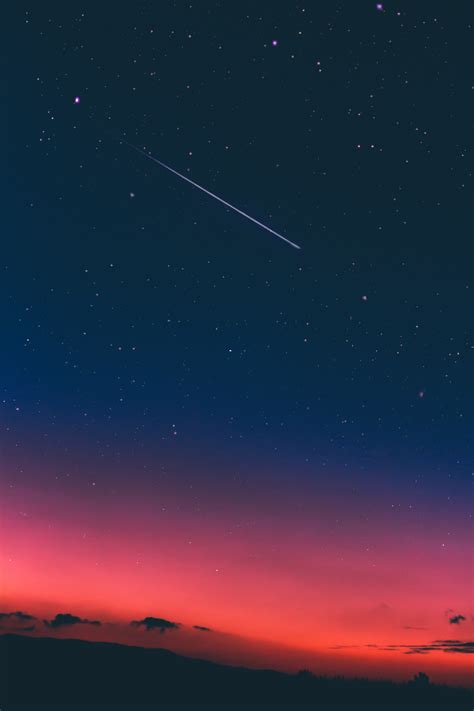 Night Sky with Shooting Star image - Free stock photo - Public Domain ...