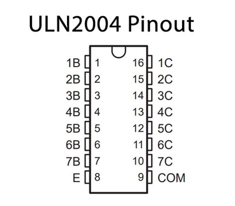 ULN2004 Hi-Voltage/Current Darlington Transistor - Datasheet