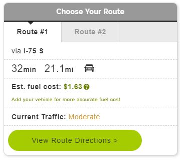 Mapquest Gas Calculator - Live Maps and Driving Directions