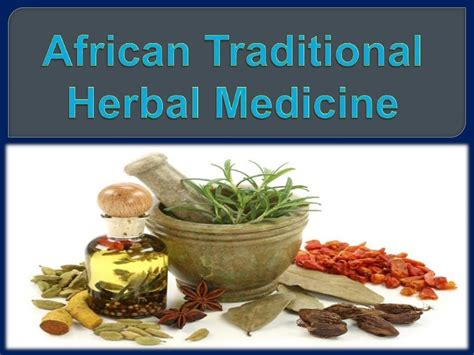 African traditional herbal medicine