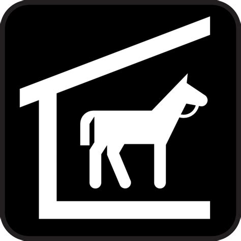 Horse Stable clip art Free vector in Open office drawing svg ( .svg ) vector illustration ...