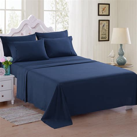 6 Piece Soft Microfiber Bed Sheet Set, Deep Pocket Up To 16", Wrinkle & Fade Resistant - Walmart ...