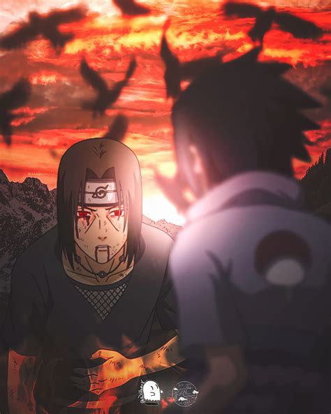 Itachi vs sasuke, heat, naruto, orange, shippuden, wallparper, anime HD ...