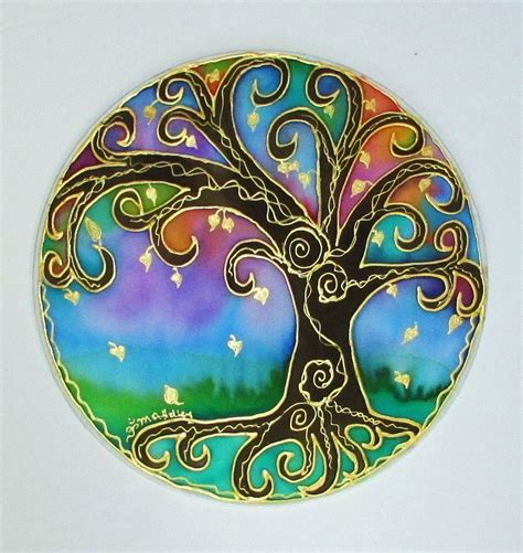 rainbow tree mandala Tree of Life art mandala art spiritual