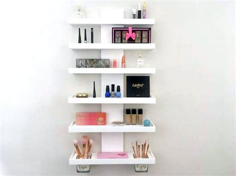 Wall Mounted Makeup Organizer Tiered Makeup Shelf Cosmetic - Etsy