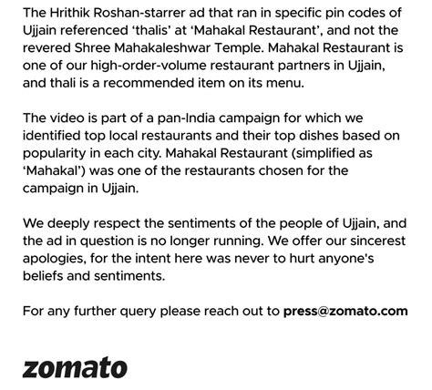 Zomato’s Ad Featuring Hrithik Roshan Slammed