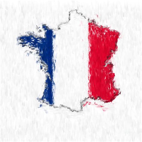 France Painted Flag Map Photograph by Antony McAulay | Fine Art America