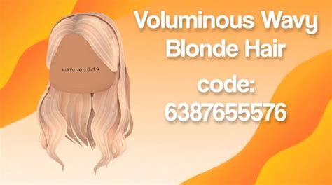 Aesthetic blonde hair bloxburg in 2021 | Roblox codes, Bloxburg decal ...