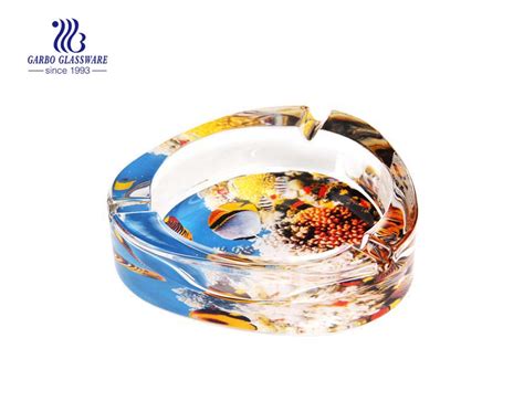 Regular round shape smoking glass ashtray with cheap price