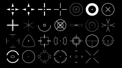 Crosshair Texture Pack: 25 crosshair sprites for fps games : r/UnityAssets