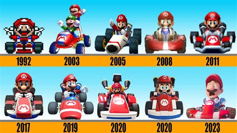 Evolution of Mario Kart (Game, LEGO and Super Mario Bros Movie, 1992 ~ 2023) - YouTube