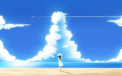 Blue Sky Clouds Anime HD wallpaper | anime | Wallpaper Better