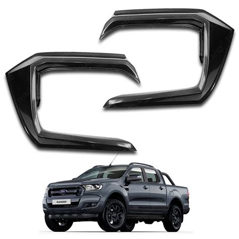 Front Side Bumper Guard Cover Wildtrak Black 2 Pc Fit Ford Ranger T6 ...