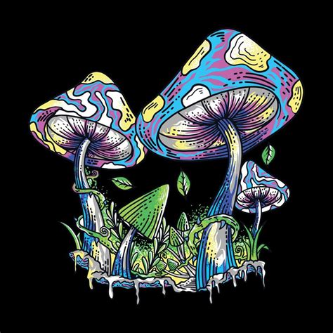 Mushroom trippy illustration 5005983 Vector Art at Vecteezy