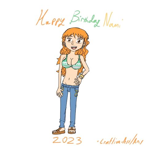 Happy Birthday Nami (One Piece) (2023) by AwesomeCraft on DeviantArt