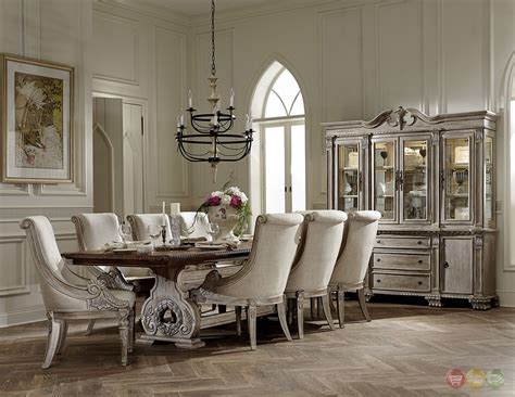 White Wash Dining Room Table Set | Dining room furniture sets, Formal dining room furniture sets ...