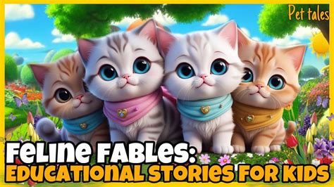 Feline Fables: Educational Stories For Kids / 1 hour of animal cartoons / Bedtime Stories for ...