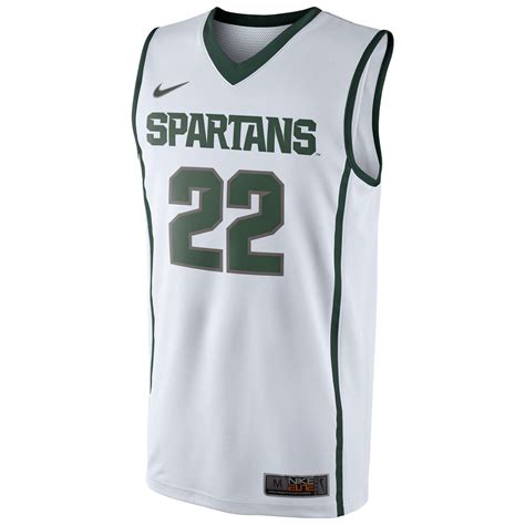 Nike Michigan State Spartans Replica Basketball Jersey - #22 - Green