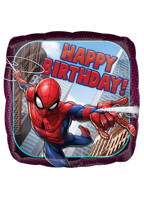 Spiderman Birthday Foil Balloon — Party Britain