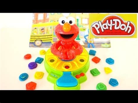 Play Doh Shape & Spin Elmo Sesame Street Unboxing - YouTube