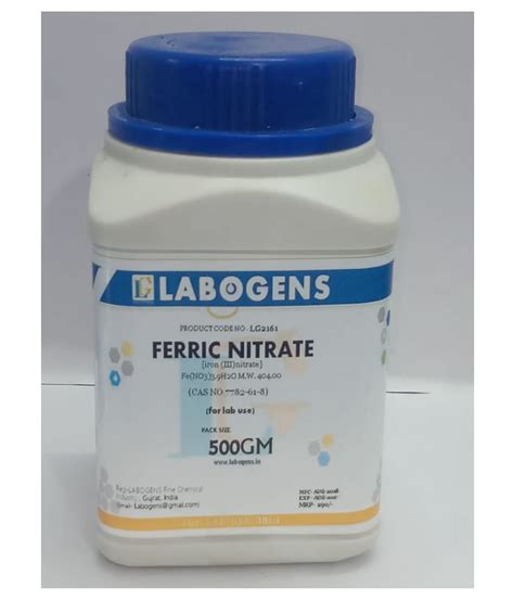 FERRIC NITRATE (CAS NO.7782-61-8) 500 GM: Buy Online at Best Price in India - Snapdeal