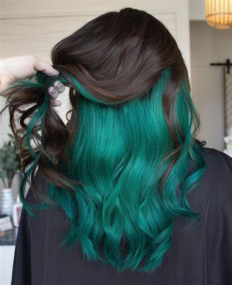 Teal And Green Hair