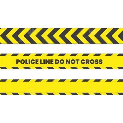 Police Tape Vector Art PNG, Police Line Do Not Cross Tape Png, Caution Tape, Barricade Tape ...