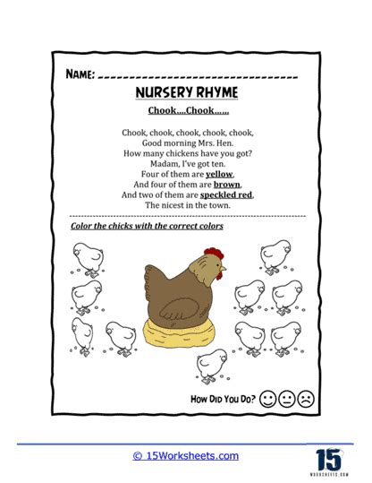 Nursery Rhymes Worksheets - 15 Worksheets.com