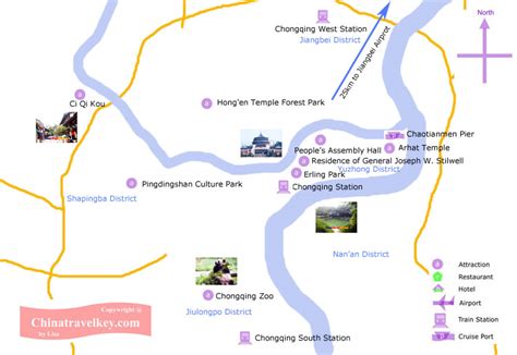 Chongqing Tourism Map