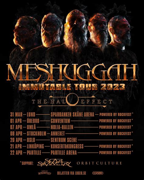 MESHUGGAH announced March/April 2023 Tour of Sweden and Norway! — Meshuggah - The Official Website