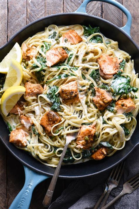 Creamy Salmon Pasta Recipe - With Video! - Foxes Love Lemons | Recipe ...