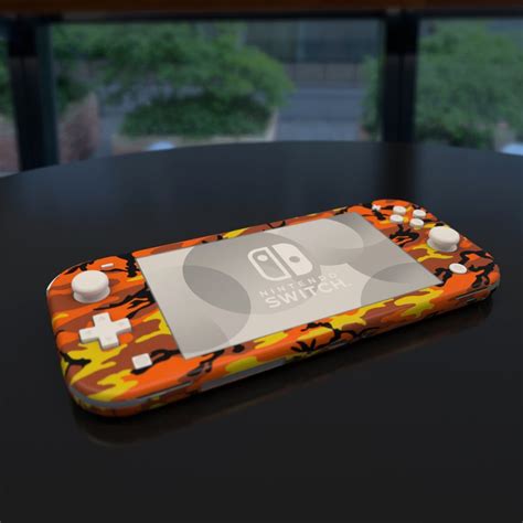 Nintendo Switch Lite Skin - Orange Camo by Camo | DecalGirl