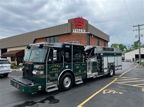 Sutphen Delivers SL 75 Aerial Ladder Quint to Cicero (NY) Fire ...