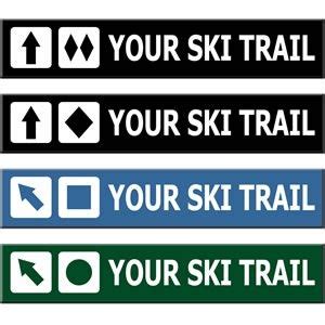 Look at this. It's so cool😎! | Trail signs, Ski trails, Personalized signs