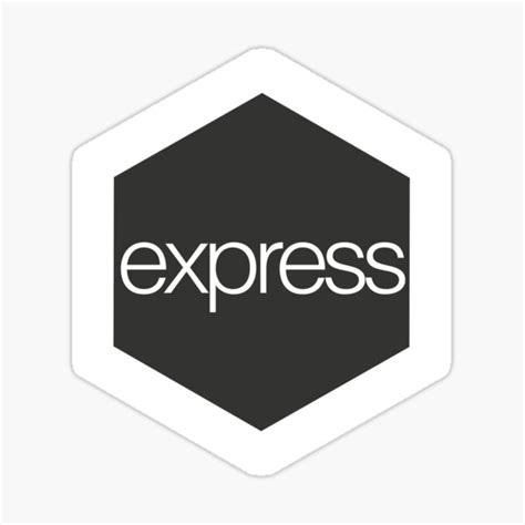 "Express JS Sticker" Sticker for Sale by blakethedead | Redbubble