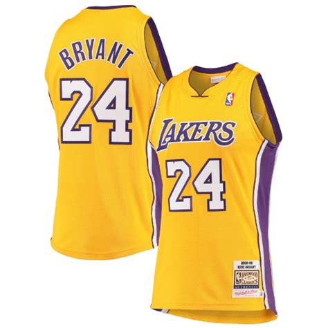 Mitchell - Ness Kobe Bryant Los Angeles Lakers Gold Hardwood Classics ...