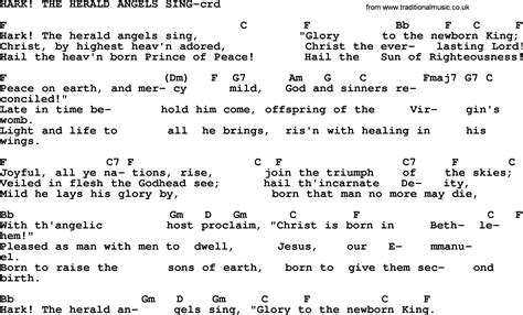 Top 500 Hymn: Hark The Herald Angels Sing - lyrics, chords and PDF