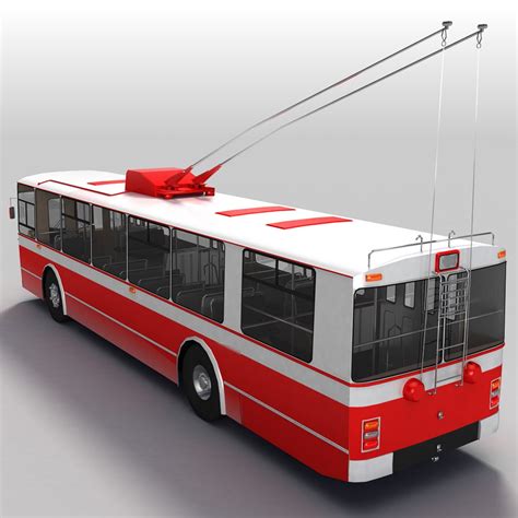 Bus Trolleybus Trolley 3d Model