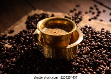 South Indian Filter Coffee Served Traditional Stock Photo 2205254437 ...