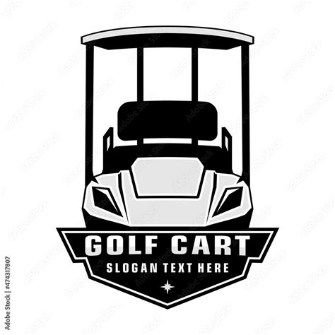 golf cart logo design vector Stock Vector | Adobe Stock