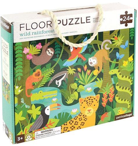 Wild Rainforest 24-Piece Floor Puzzle | A Mighty Girl