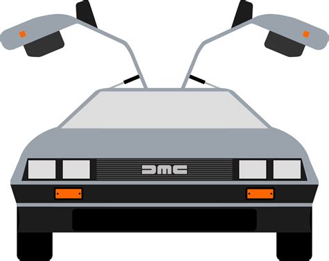 Delorean clip art that i made : BacktotheFuture