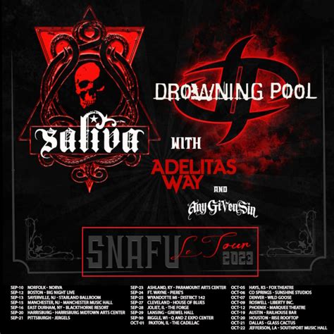 SALIVA And DROWNING POOL Announce September/October 2023 U.S. Tour - BLABBERMOUTH.NET