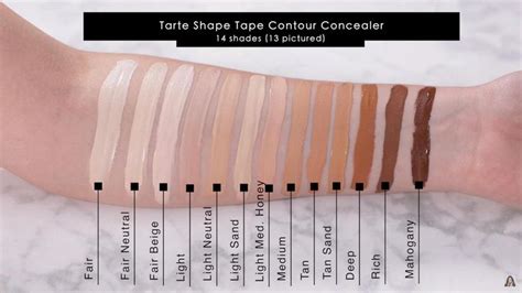 NARS Soft Matte Complete Concealer and Tarte Shape Tape full range swatch by Karima McKimmie ...